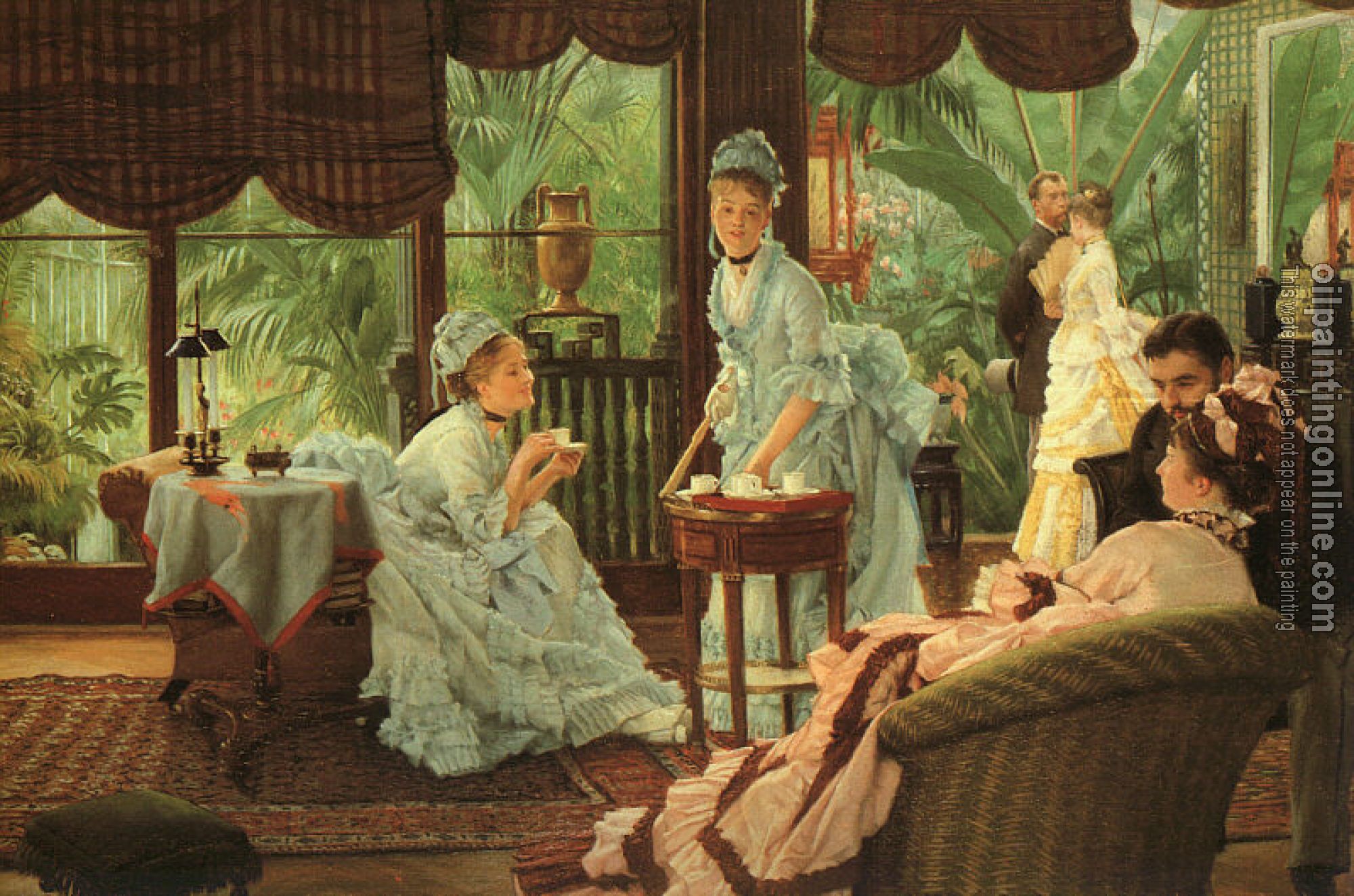 Tissot, James - In the Conservatory, Rivals